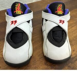 Nike Air Retro (2015) Jordan 8 Three-Peat Sneakers Shoes Boys Infant Size 5C